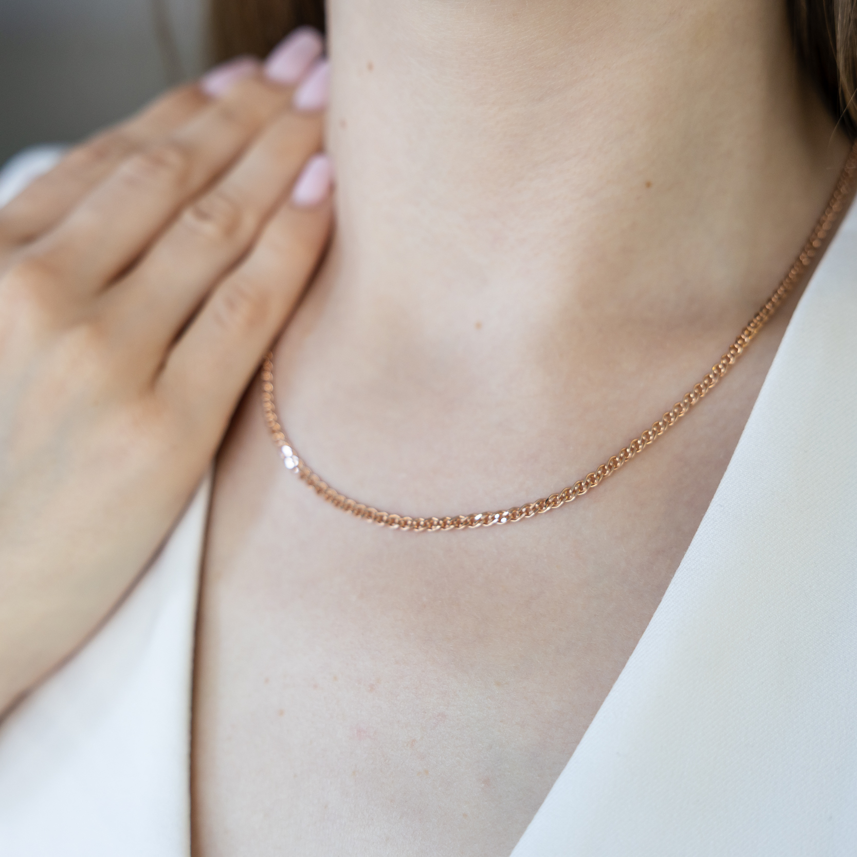 Goldkette oder als Armband 50 cm