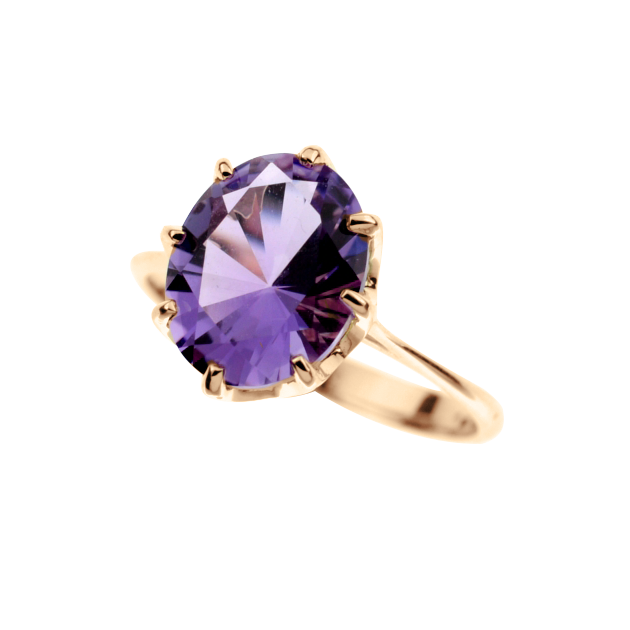 Damenring mit Amethyst 