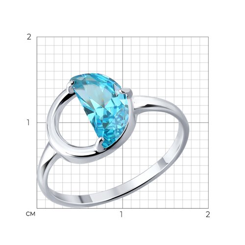 Women’s ring with zirconia 