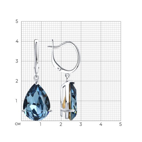 Earrings with crystal 