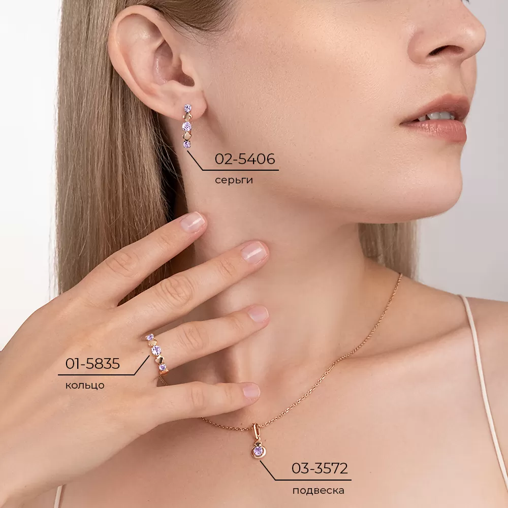 Ohrhänger mit Amethysten 