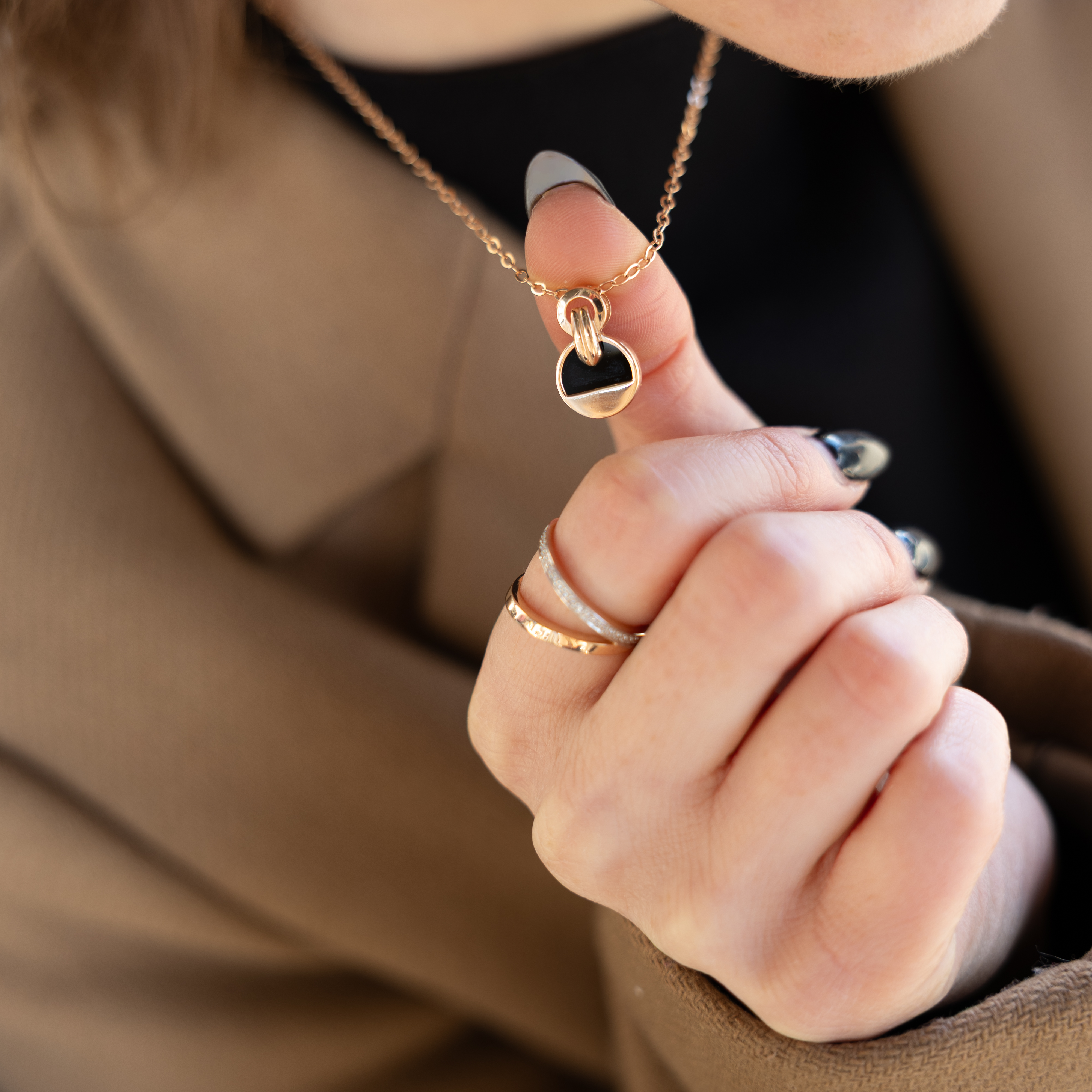 Anhänger mit Onyx 